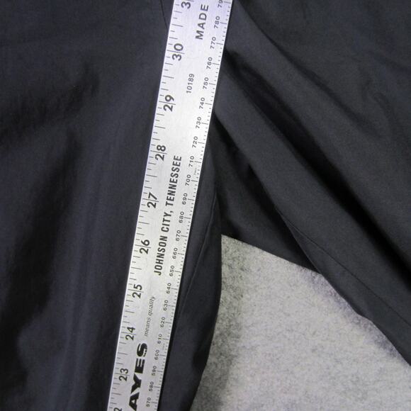 Russell Athletic Pants Mens Medium Black Track Warm Up Side Stripe Zip Hem Mesh - Picture 4 of 9